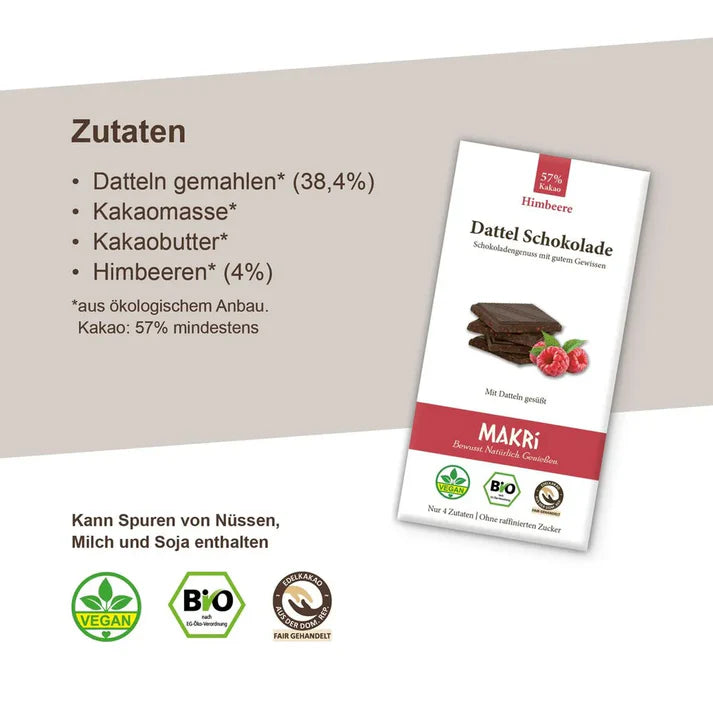 Makri | Dattel Schokolade Himbeere