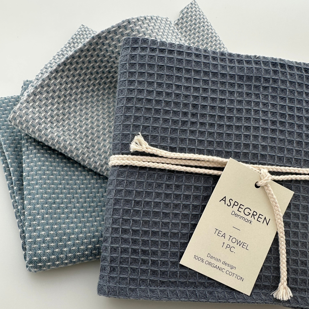Geschirrtücher - 100% Bio-Baumwolle - Set aus zwei Stück - Gastro - Denim