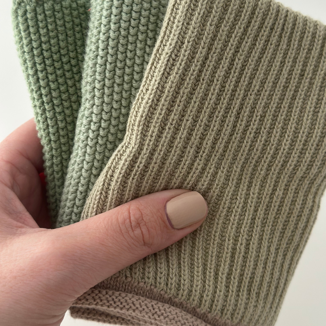 Geschirrtücher - 100% Bio-Baumwolle - 2er-Set - Gestrickt