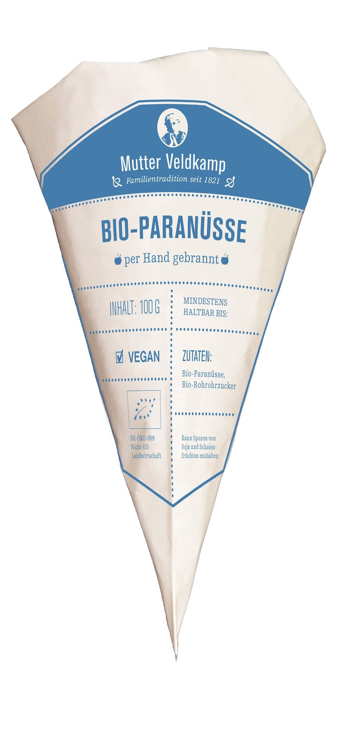 Hamburger Goldmandel | Bio Paranüsse Spitztüte