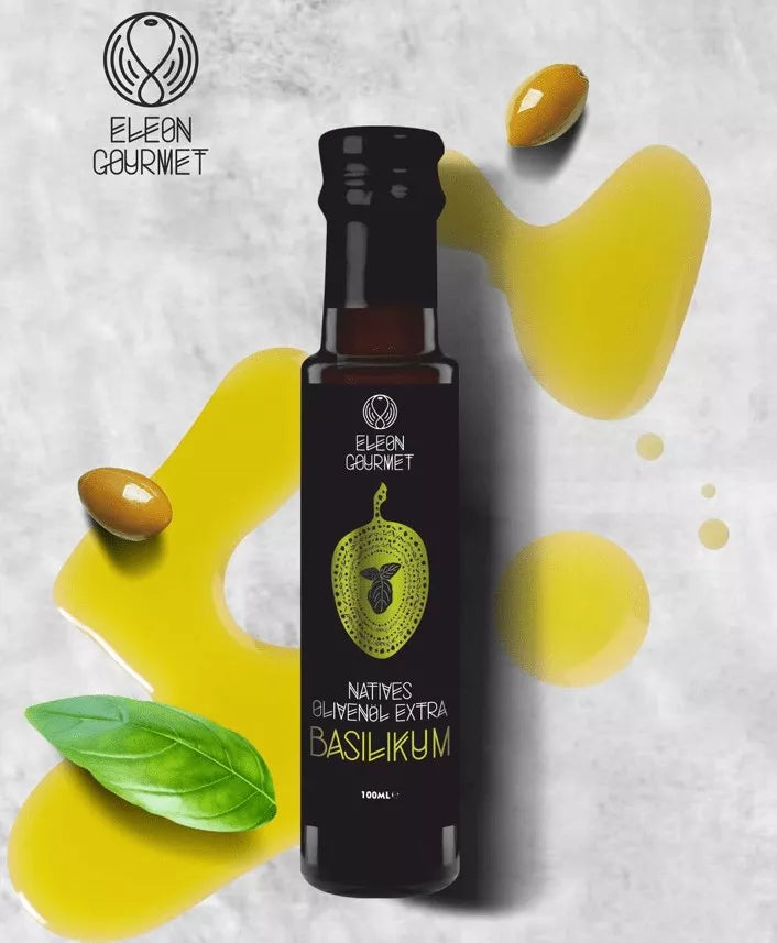 Schaut Eleon Gourmet | Olivenöl mit Basilikum