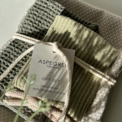 Geschenkset - 100% Bio-Baumwolle - 3er-Set - Fenchel