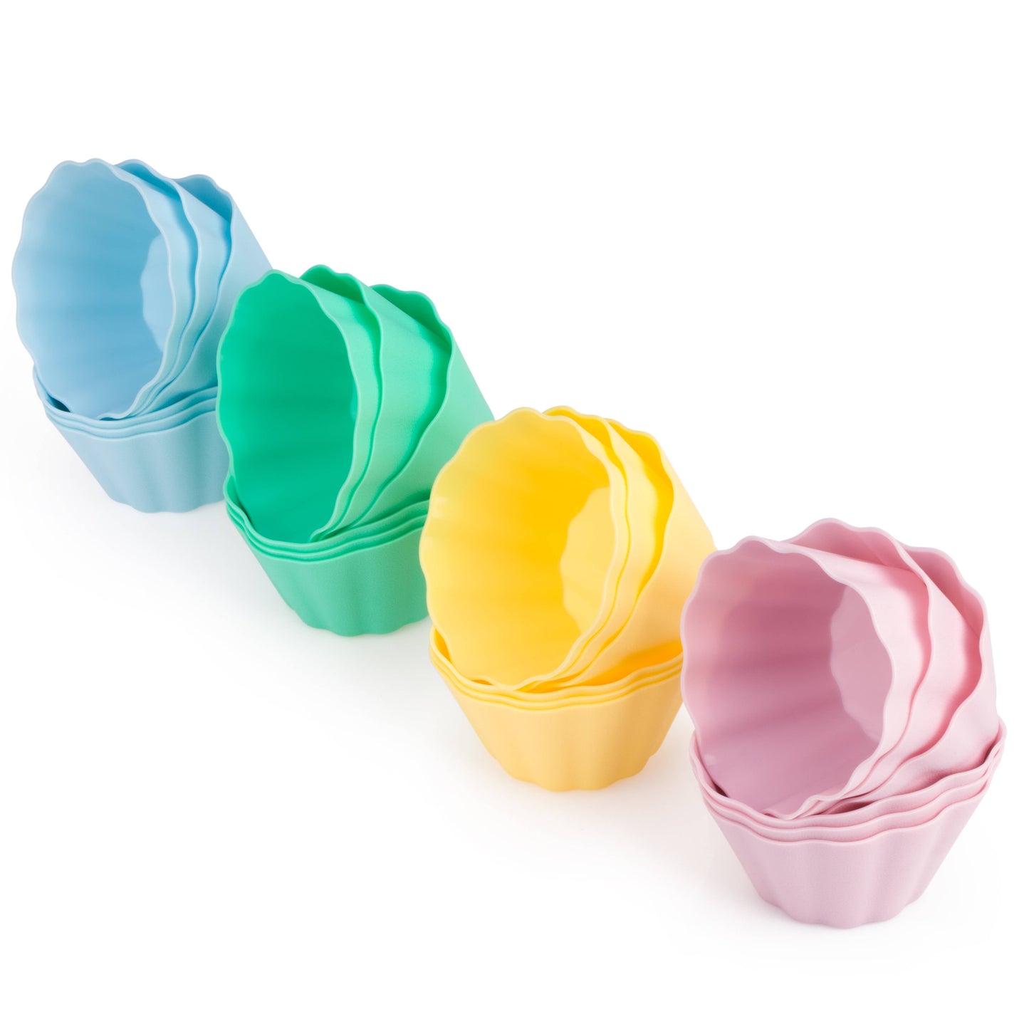 Backefix | Silicone Muffin Cups 24 Pieces Colorful