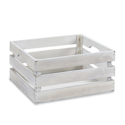 Weißgetünchter Holzkorb