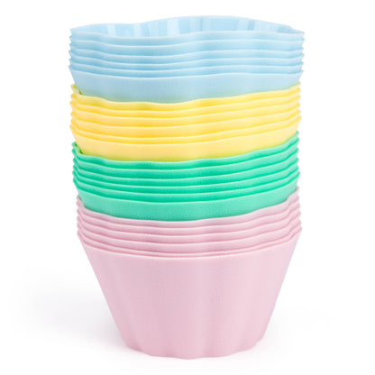Backefix | Silicone Muffin Cups 24 Pieces Colorful