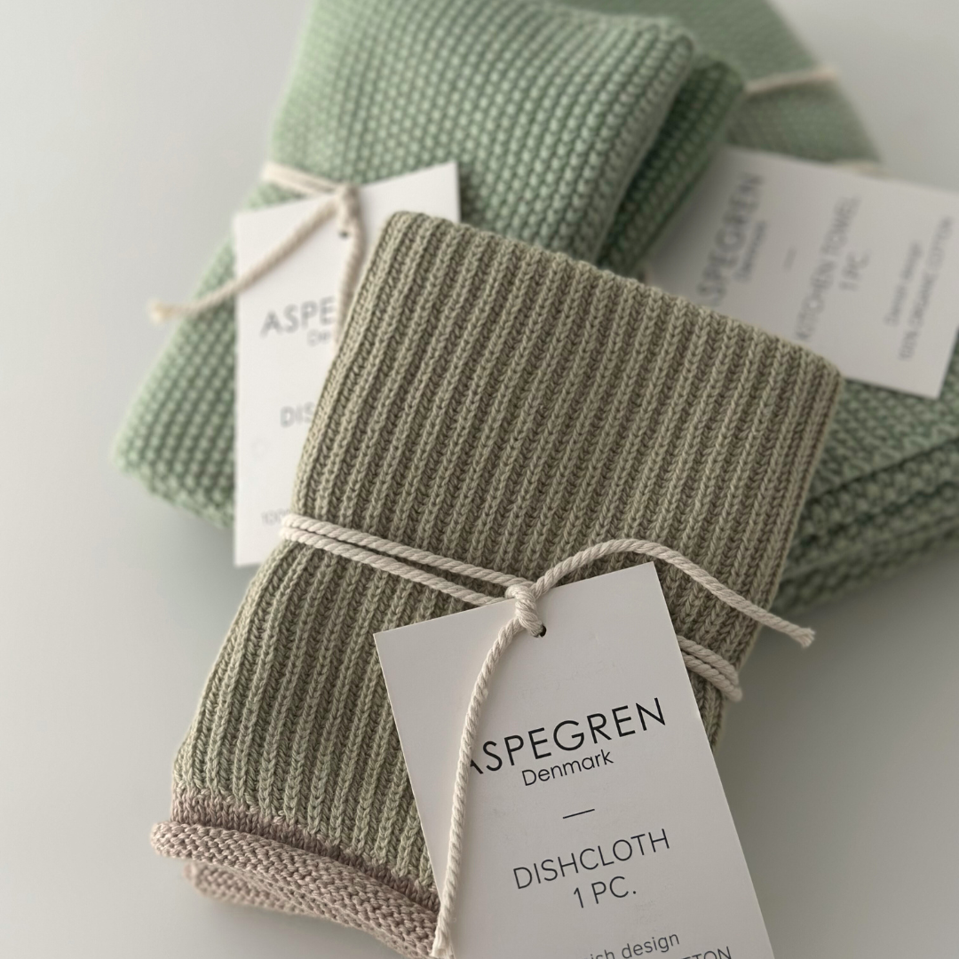 Geschirrtücher - 100% Bio-Baumwolle - 2er-Set - Gestrickt