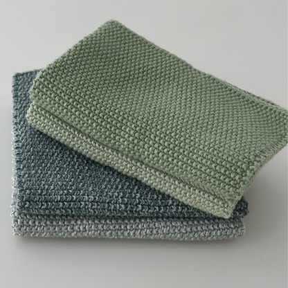 Geschirrtücher - 100% Bio-Baumwolle - 2er-Set - Gestrickt