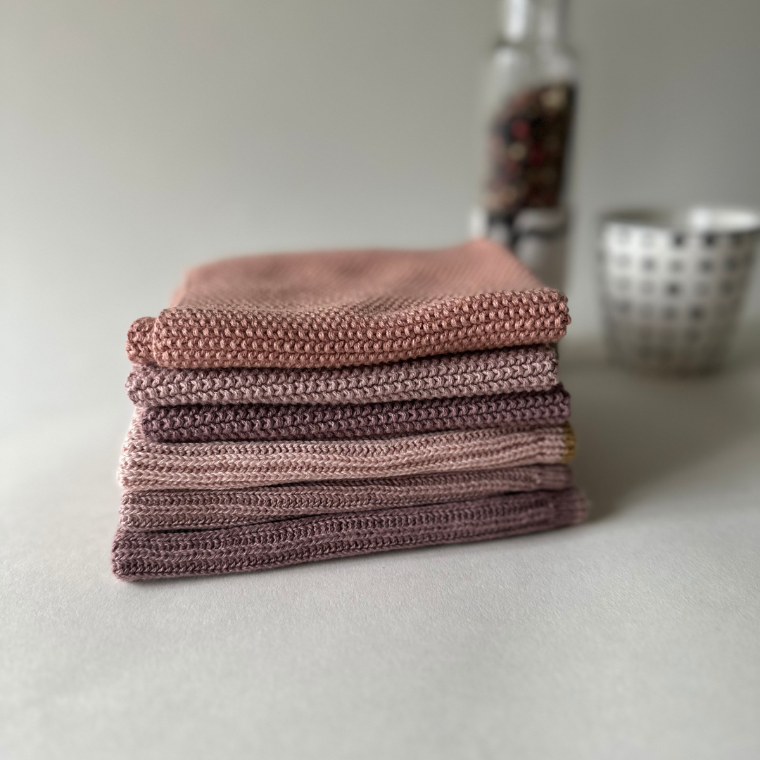 Geschirrtücher - 100% Bio-Baumwolle - 2er-Set - Gestrickt