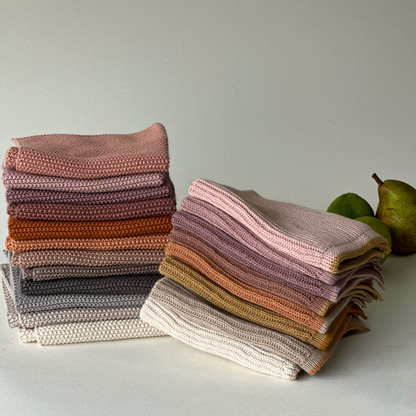 Geschirrtücher - 100% Bio-Baumwolle - 2er-Set - Gestrickt