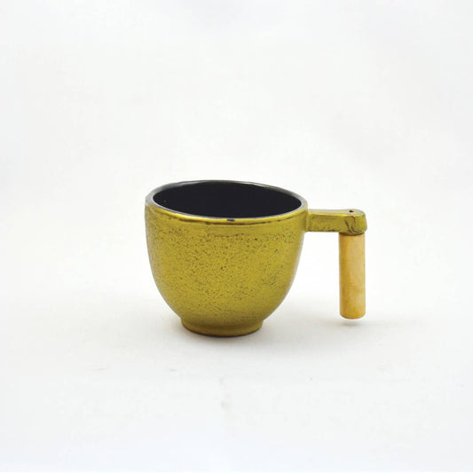 Ja-Unendlich | Teecup Eisen rund Holz gold