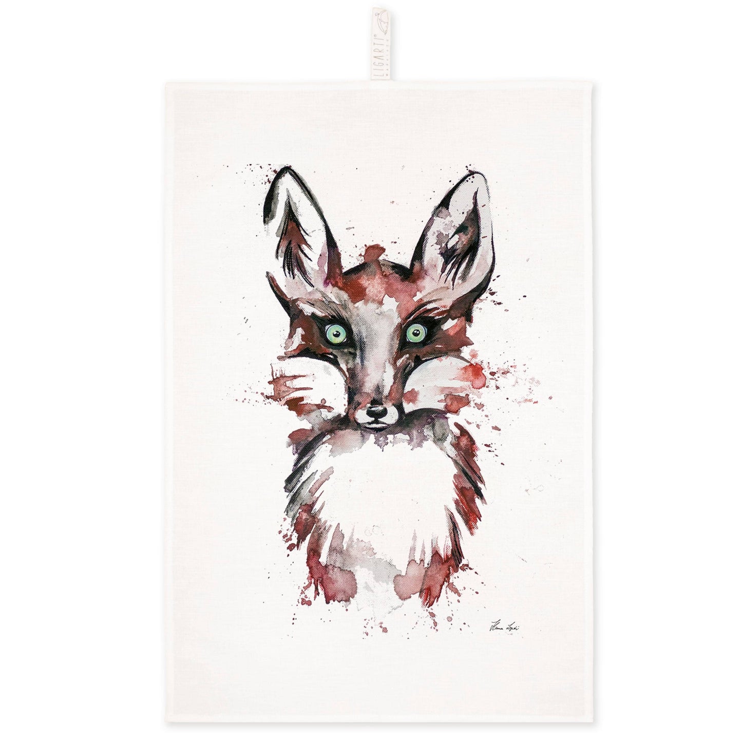 Geschirrtuch [Halbleinen] Fuchs | Küchentücher