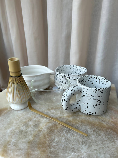 Matcha Mixing Bowl - pearly white