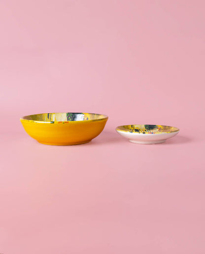 Reibeplatte aus Keramik mit Knoblauch und Ingwer/Arte KLIMT