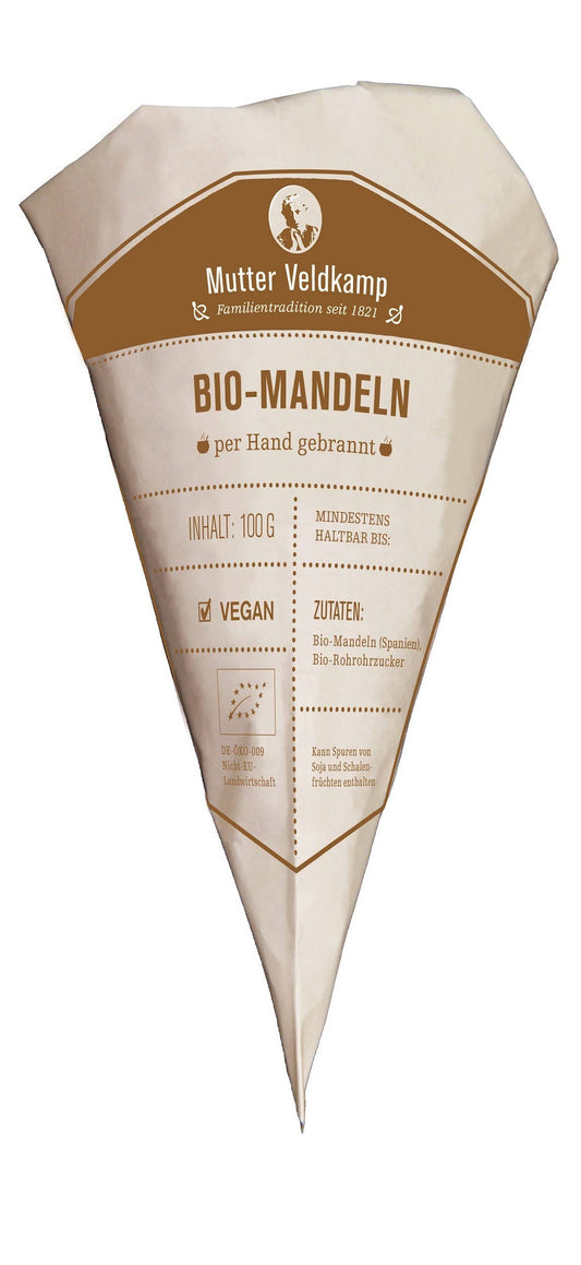 Hamburger Goldmandeln | Bio Mandeln Spitztüte