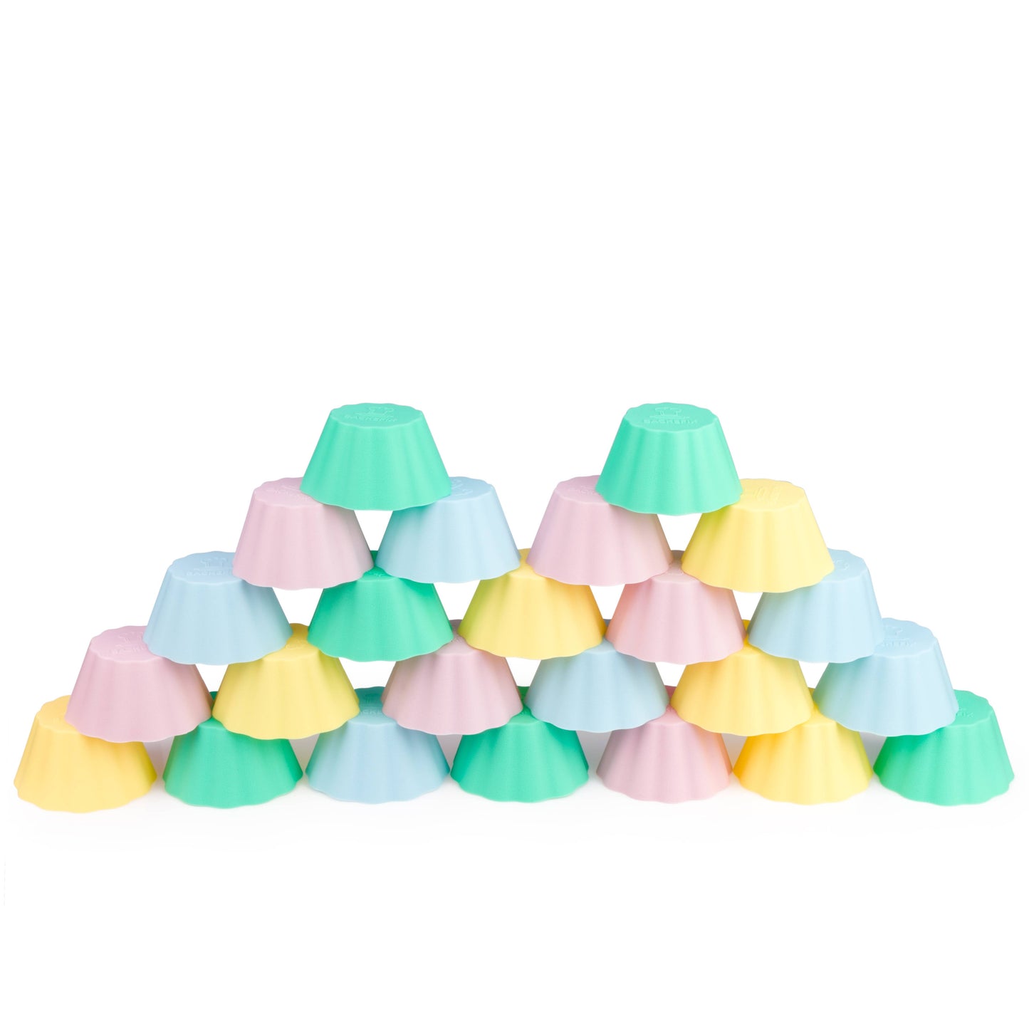 Backefix | Silicone Muffin Cups 24 Pieces Colorful