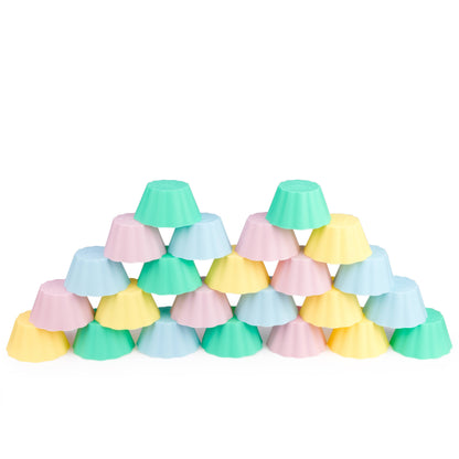 Backefix | Silicone Muffin Cups 24 Pieces Colorful