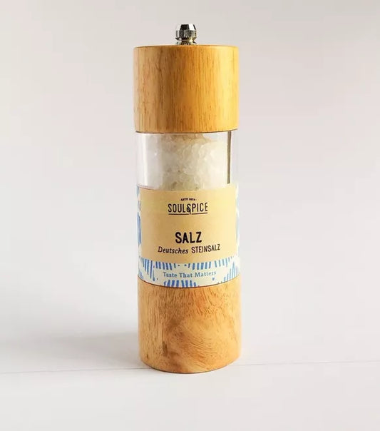 SoulSpice | Salzmühle Holz mit deutschem Steinsalz