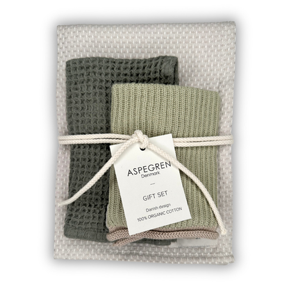 Geschenkset - 100% Bio-Baumwolle - 3er-Set - Fenchel