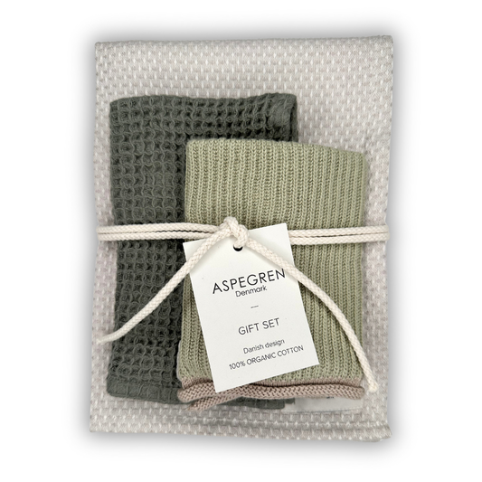 Geschenkset - 100% Bio-Baumwolle - 3er-Set - Fenchel