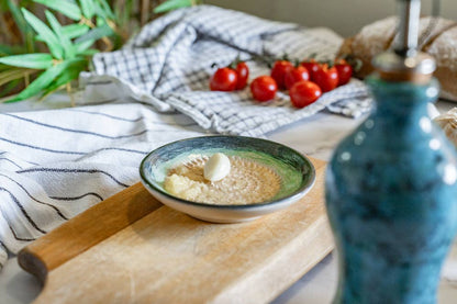 Kleine Keramikschale für Knoblauch und Käsereibe/Brisa