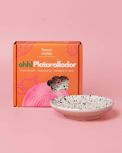 Kleine Keramikschale für Knoblauch und Käsereibe/Brisa