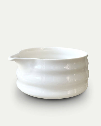 Matcha Mixing Bowl - pearly white