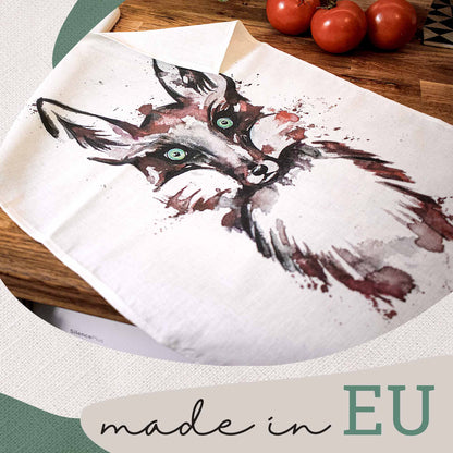 Geschirrtuch [Halbleinen] Fuchs | Küchentücher