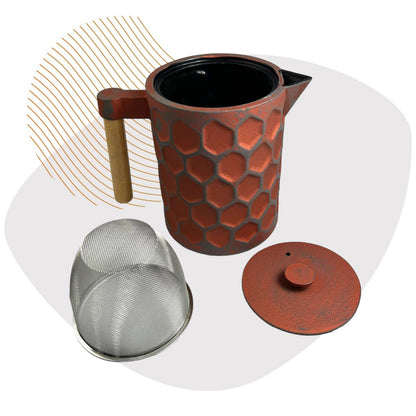 Kabo Teekanne aus Gusseisen 1,2l copper